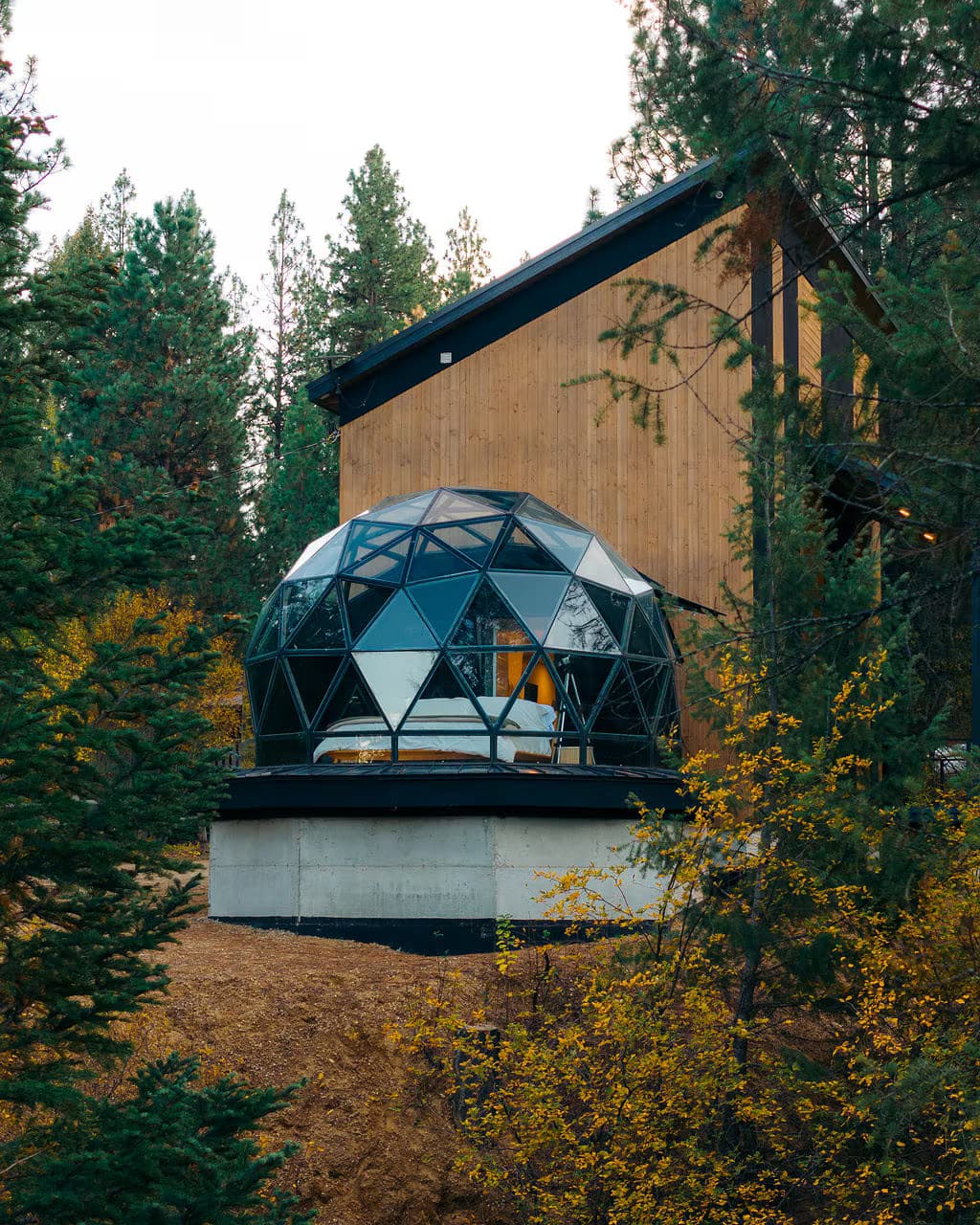Garden Valley’s Glass Dome and Hot Spring Cabin Is Doing a Lot of Work